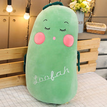 Load image into Gallery viewer, 50/70/80CM large soft body creative vegetable plush toy pillow eggplant cucumber carrot boy send girl's Valentine's Day gift