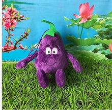 Load image into Gallery viewer, Small stuffed plush toy vegetable blueberry eggplant peas baby children chrismas gift toy