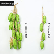 Load image into Gallery viewer, Artificial Vegetable Melon Fruit hemp rope PE foam realistic potato eggplant cucumber tomato potato pepper Chili red for home