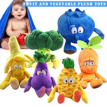 Load image into Gallery viewer, 1 Pcs Fruit &amp; Vegetables Soft Plush Toys 9 Styles Blueberry Starwberry Eggplant Stuffed Doll Cute Gift for Children Kids NSV775
