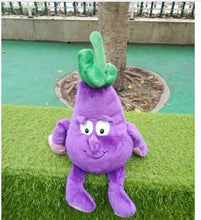 Load image into Gallery viewer, New Fruits Vegetables mini blueberry  mini eggplant mini carrort plush toy
