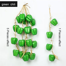 Load image into Gallery viewer, Artificial Vegetable Melon Fruit hemp rope PE foam realistic potato eggplant cucumber tomato potato pepper Chili red for home

