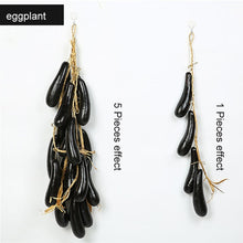 Load image into Gallery viewer, Artificial Vegetable Melon Fruit hemp rope PE foam realistic potato eggplant cucumber tomato potato pepper Chili red for home
