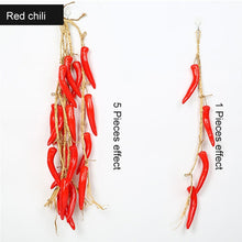 Load image into Gallery viewer, Artificial Vegetable Melon Fruit hemp rope PE foam realistic potato eggplant cucumber tomato potato pepper Chili red for home
